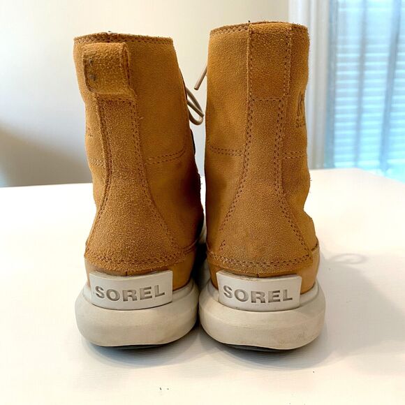 Sorel Explorer II‎ Joan Brown Leather Felt WP Winter Boots Women's Size 7 EU 38 - Picture 7 of 11